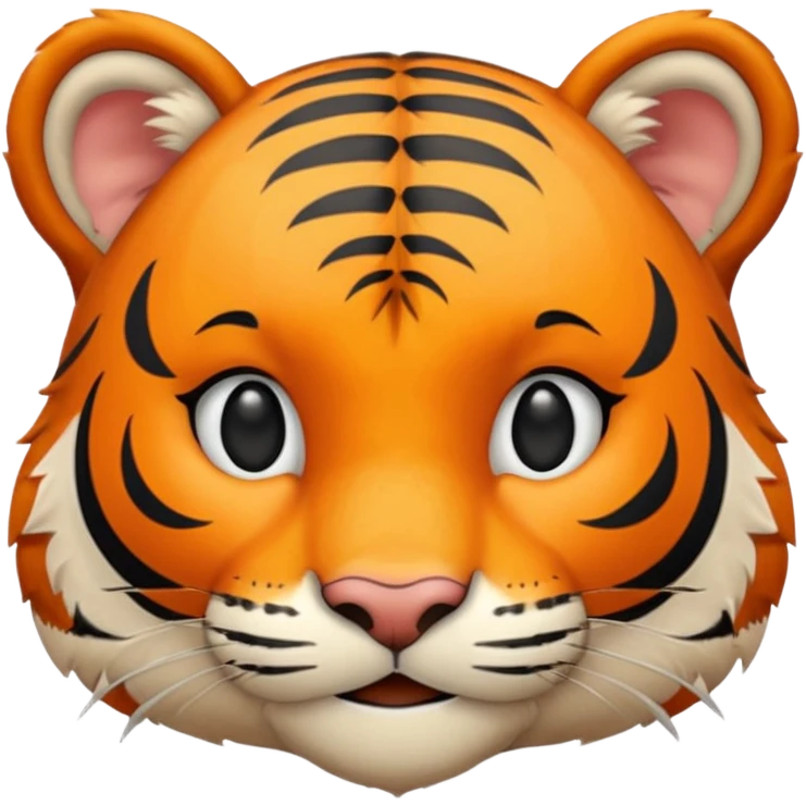 Tête de tigre qui sourit emoji
