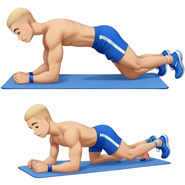 glute-bridges-exercise guy with blue shorts  emoji