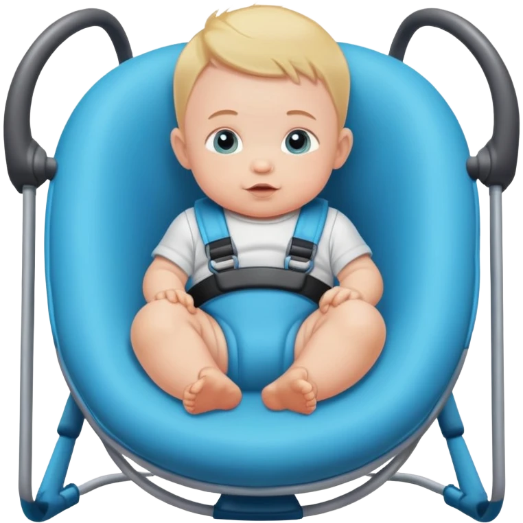 Baby boy in bouncer emoji
