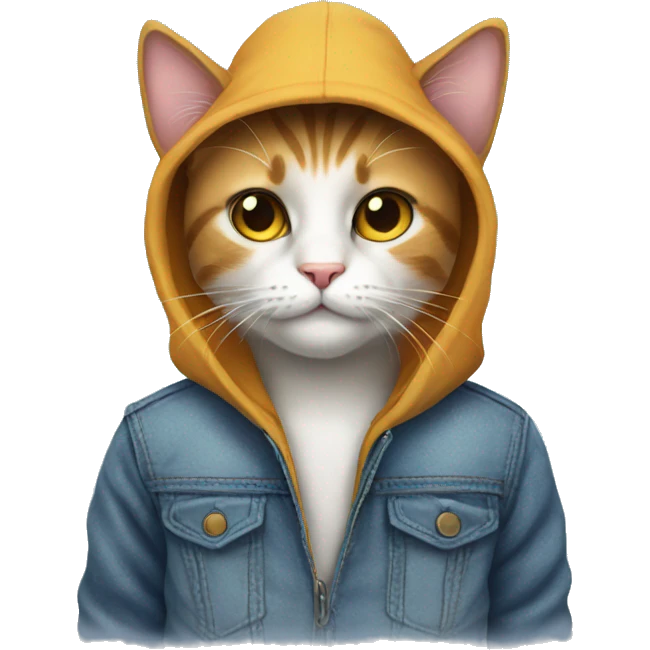 cat with which outfit  emoji