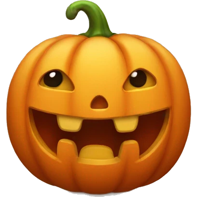 Cute pumpkin emoji