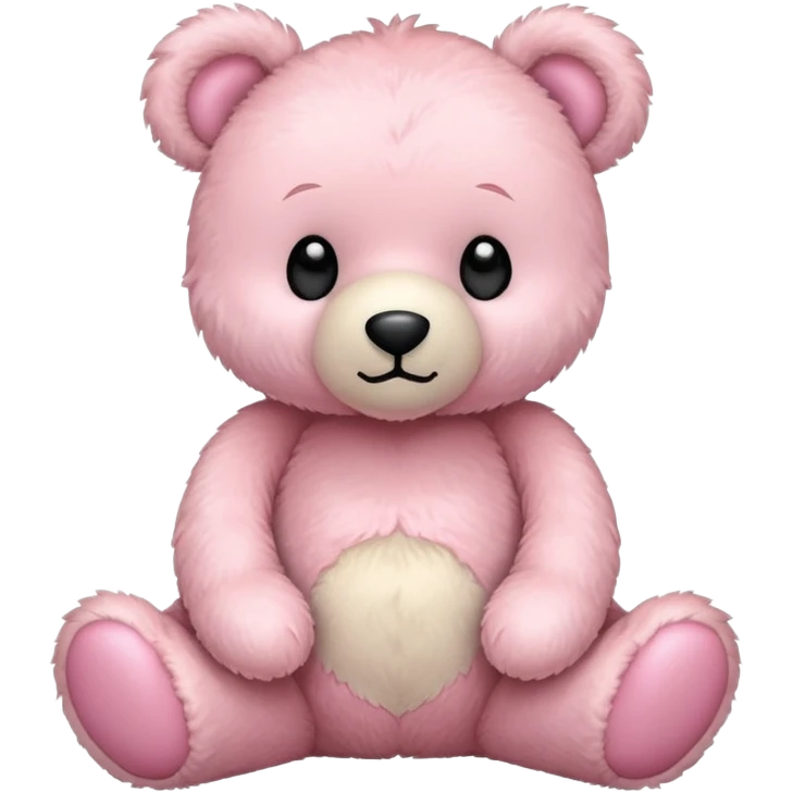 Pastel pink bear  emoji