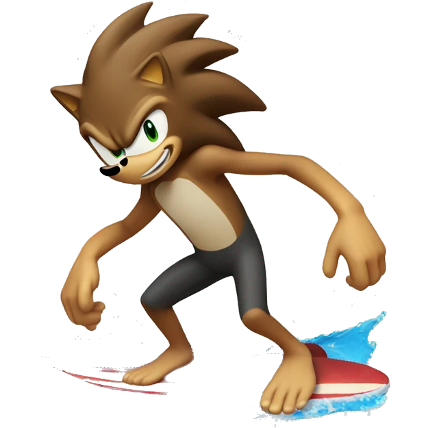 Sonic de surfistao emoji