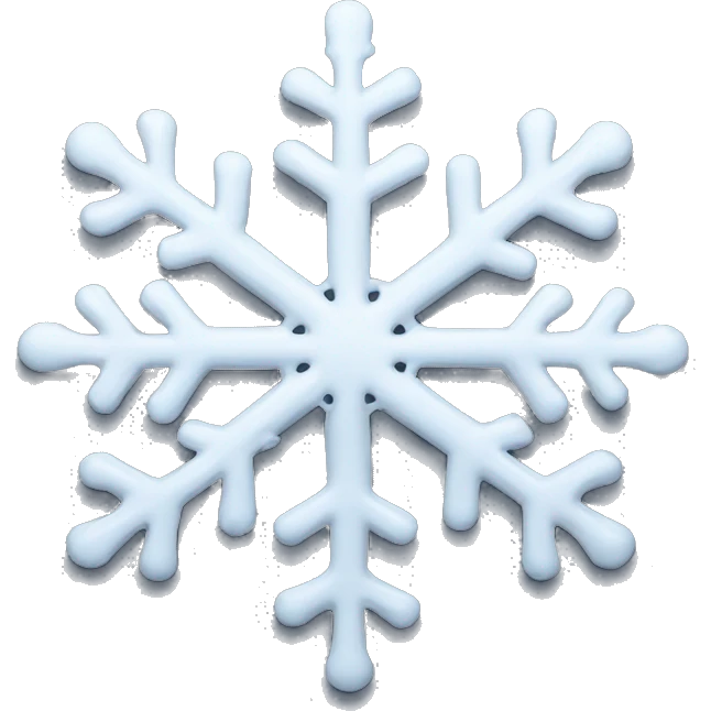 Melting snowflake emoji