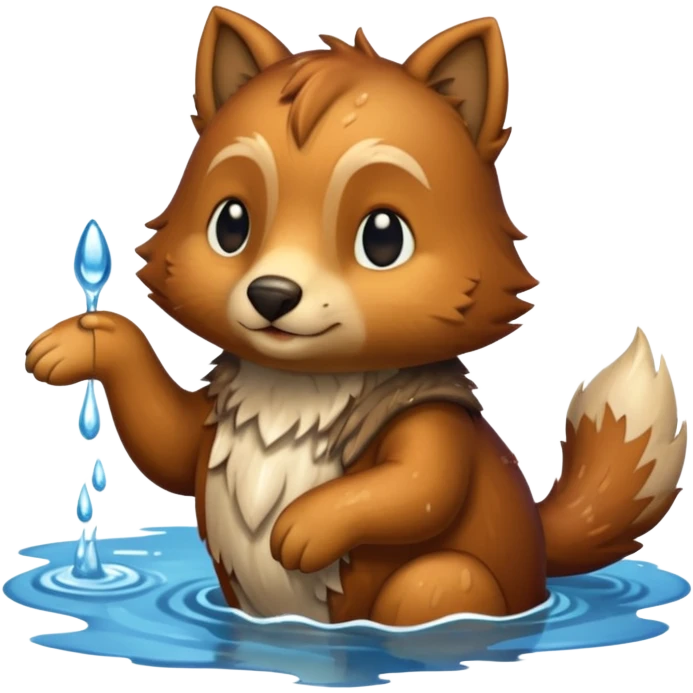 medieval animal in the lake emoji