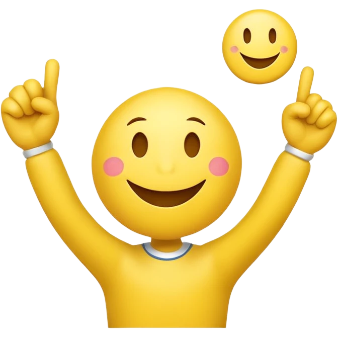 a cheering smiley carrying the word "Rabea!!!"  (RABEA, not RAE) emoji