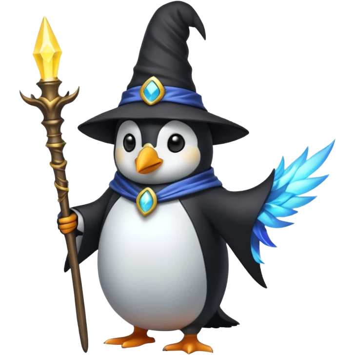 Penguin Wizard emoji
