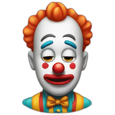 sad butt clown emoji
