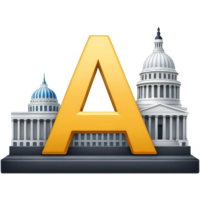 A square image of capital "A" next to capital "I" emoji