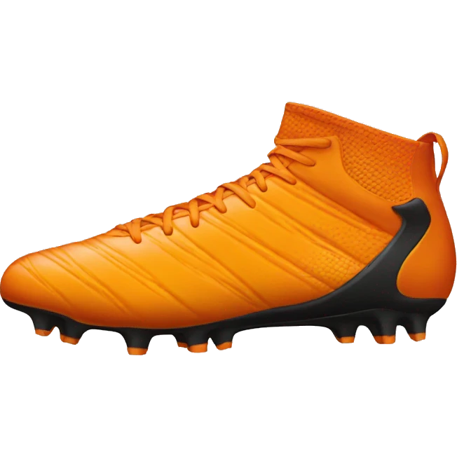 orange football boot emoji