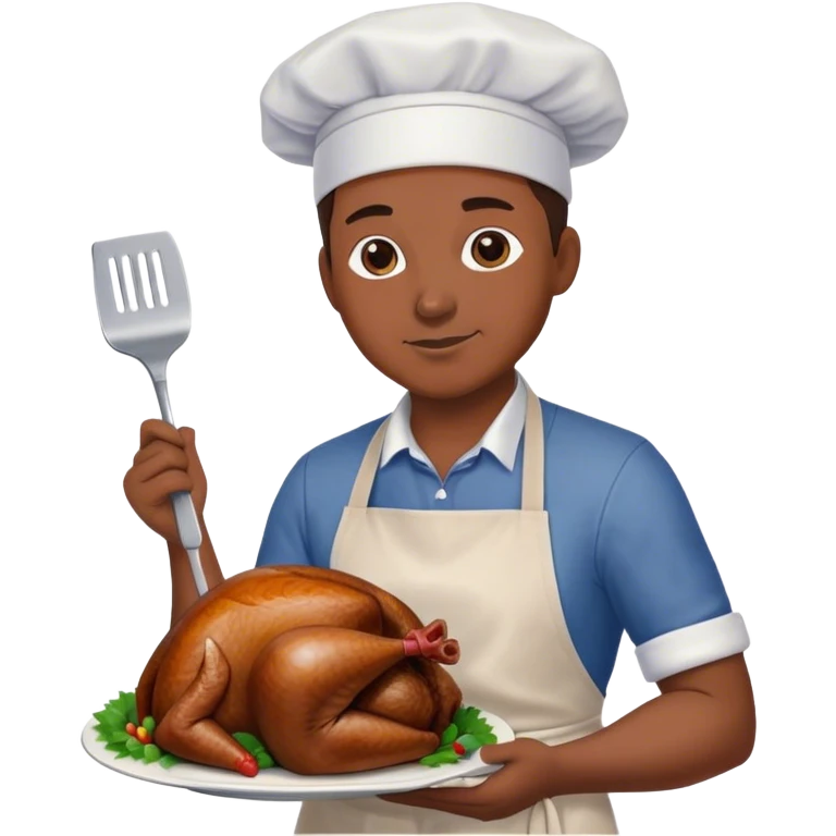 Cooking a turkey emoji
