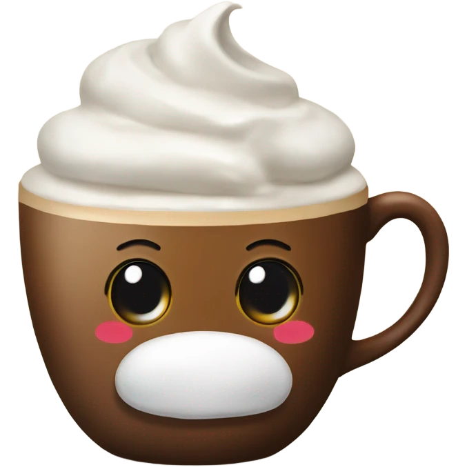 Coffee with whipped cream  emoji