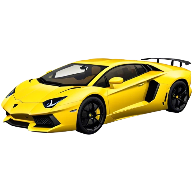 Lamborghini Aventador - Lamborghini (Model Year: 2021) (Iconic colour: Yellow) emoji