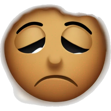 cinnamon roll looking sad  emoji