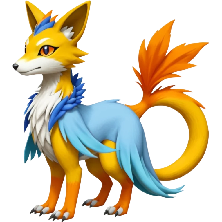 Meloetta-Vernid-Trico-Renamon-Sergal-Pokémon-Digimon-Fakémon-fusion-hybrid-creature emoji