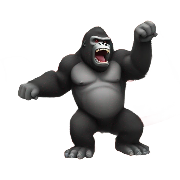 Japan flag with king kong waving emoji