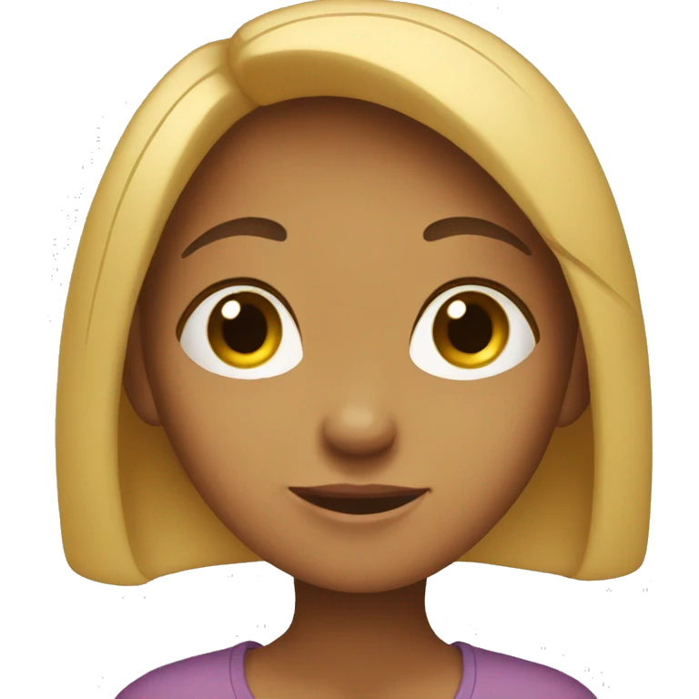 Shy girl  emoji