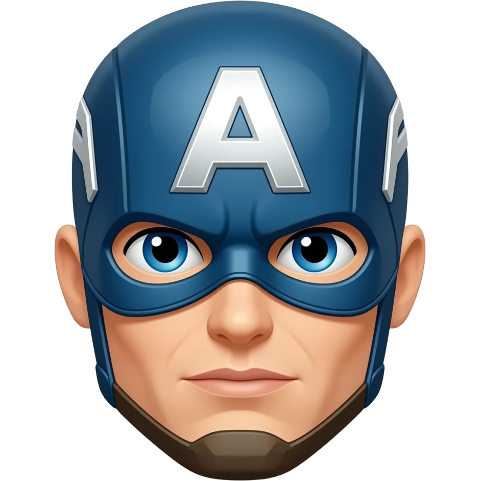 Marvel Captain America face emoji