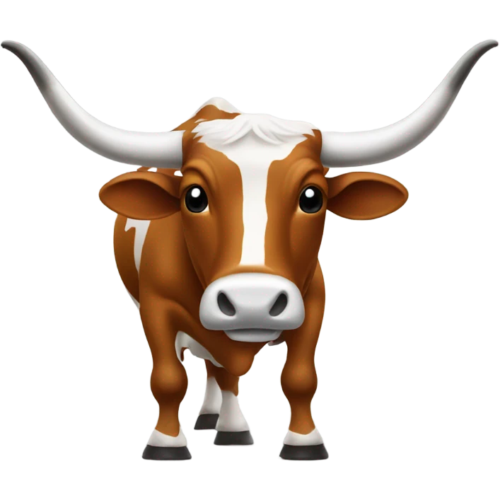 Longhorn with a football emoji
