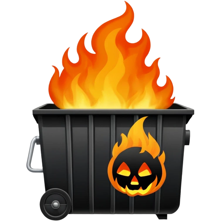 Dumpster fire emoji