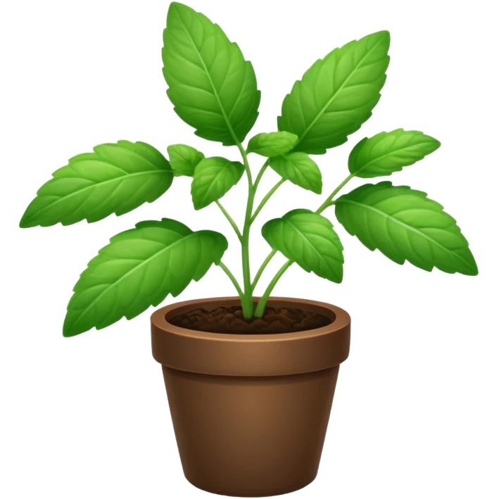 mint plant emoji