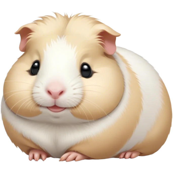 Meme-Worthy Cute Sleeping White Guinea Pig Portrait Emoji, Head resting peacefully with a contented smile, showcasing a delightfully chubby build and a luxuriously soft pure white fur, eyes shut in a serene, cozy nap, Simplified yet hilariously adorable features, highly detailed, glowing with a soft, drowsy light, high shine, relaxed and utterly lovable, stylized with an air of playful laziness, bright and heartwarming, soft glowing outline, capturing the essence of a comically sleepy guinea pig, so meme-worthy it feels like it could instantly become the next viral sensation of adorable slumber! emoji
