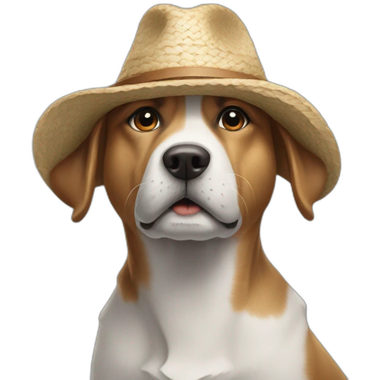 Hund mit Hut emoji