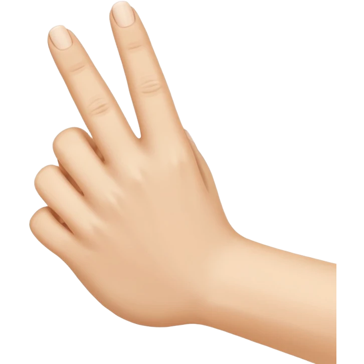 Hand with thumb and finger doing a light clap. emoji