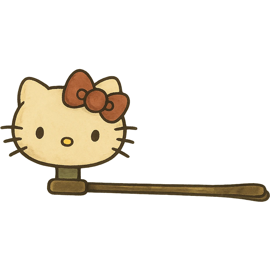 Hello Kitty hairpin emoji