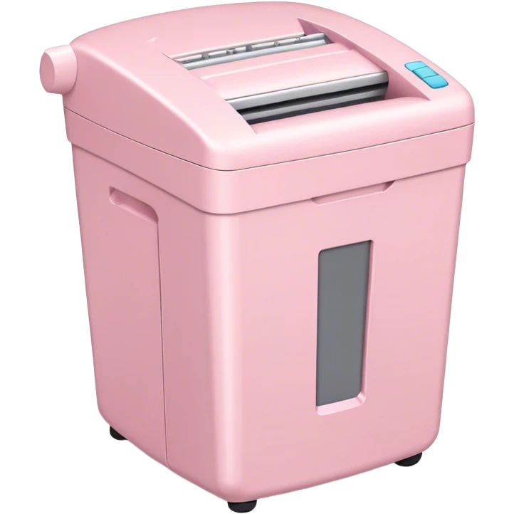 Light pink paper shredder emoji