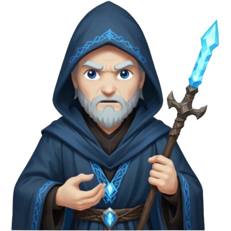 angry wizard pixel art necromancer from skyrim emoji