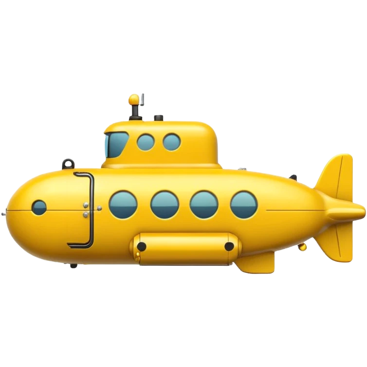 mini single submarine in cartoon  emoji