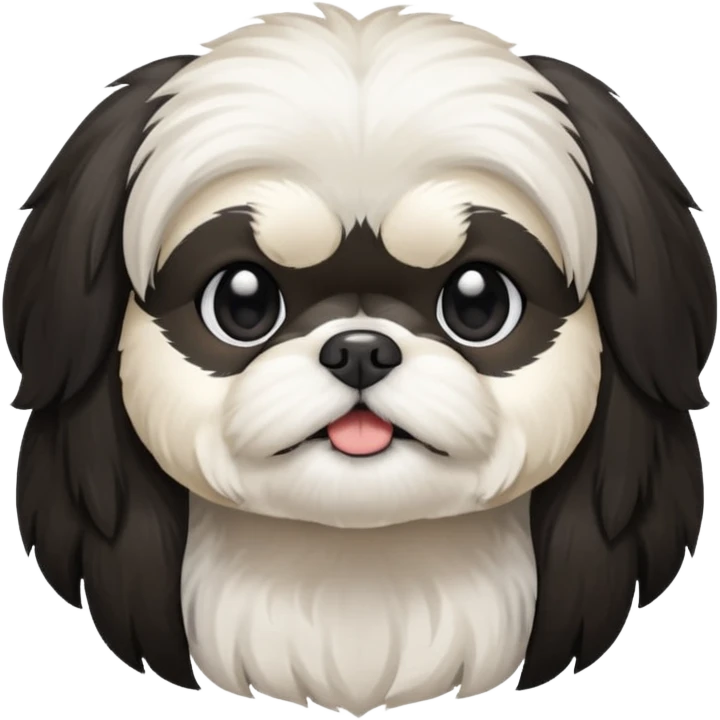Black and white shih tzu

 emoji