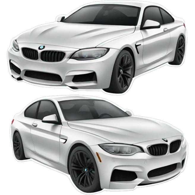 BMW car slammed emoji