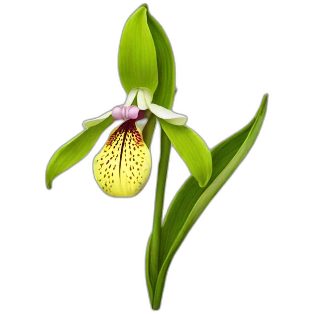 lady slipper flower emoji