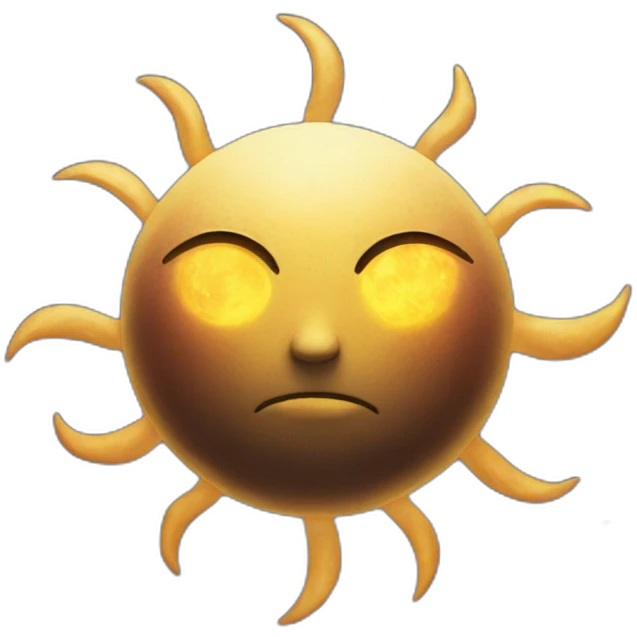 Sun moon emoji