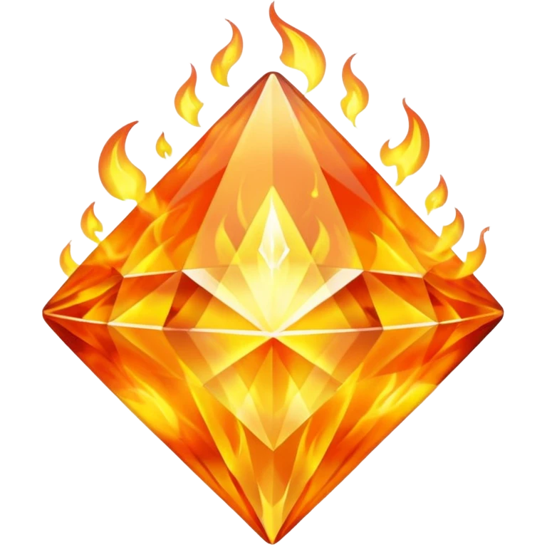 create a diamond on fire emoji