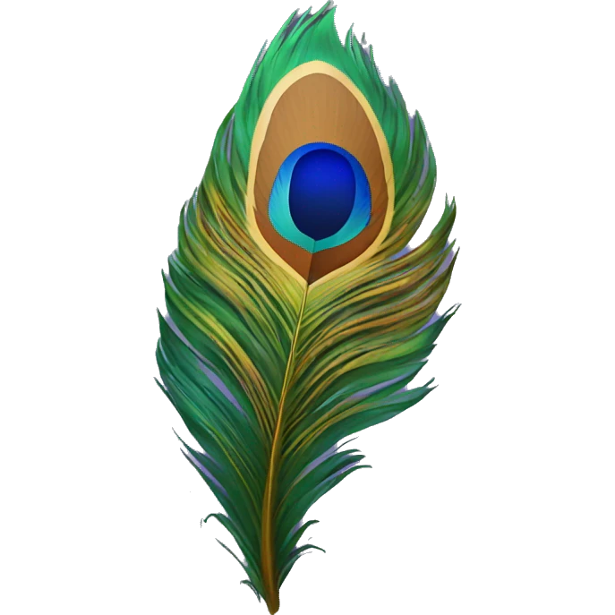 Peacock feather emoji
