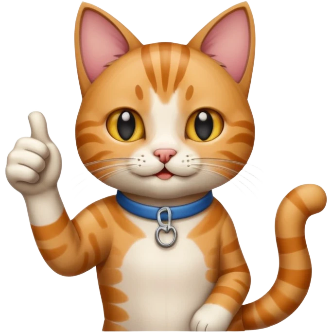 Cat doing a thumbs up emoji