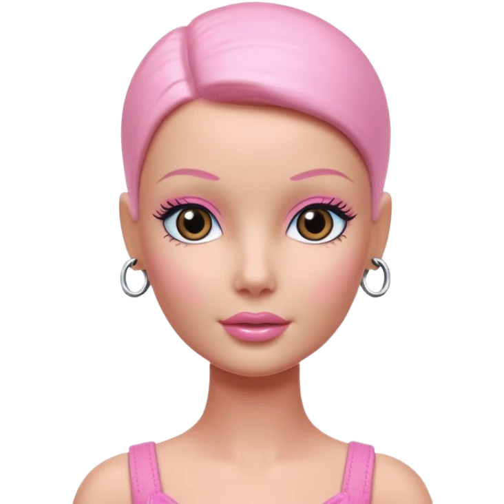 hairless barbie doll emoji