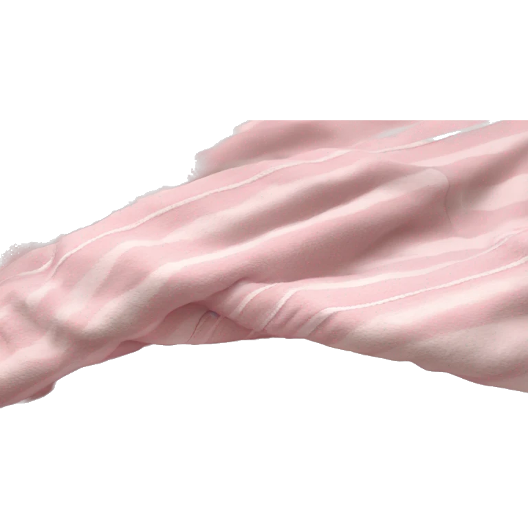 Cute snug blanket light pink with stripes emoji