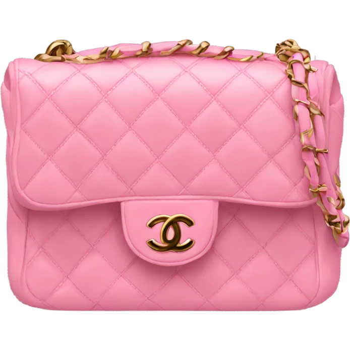 A chanel pink bag emoji