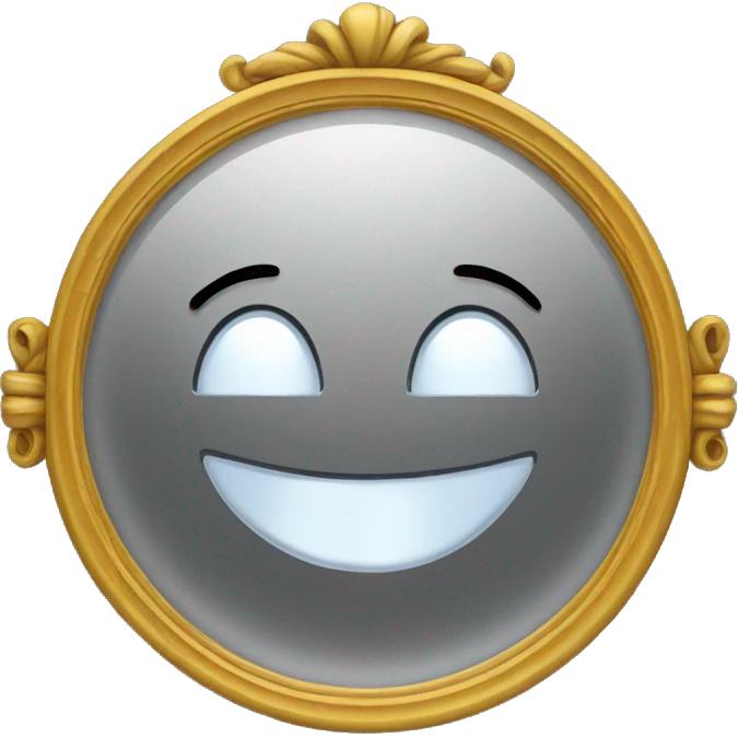 Mirror with a smile  emoji