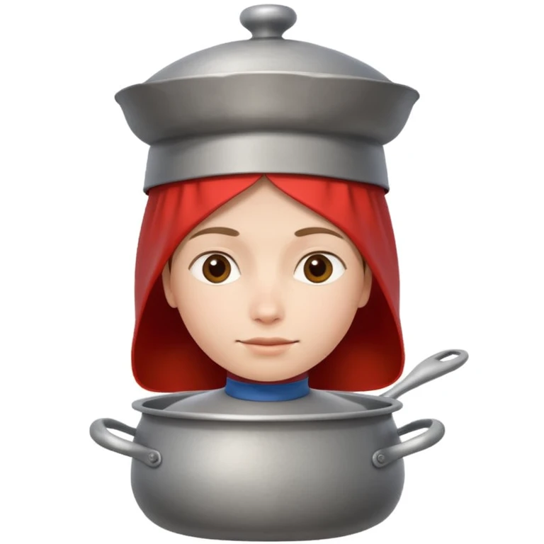 Русская кастрюля на голове у человека  emoji