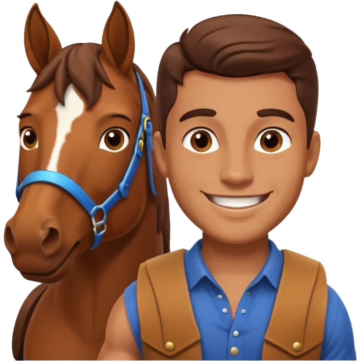 maternity male with horse emoji
