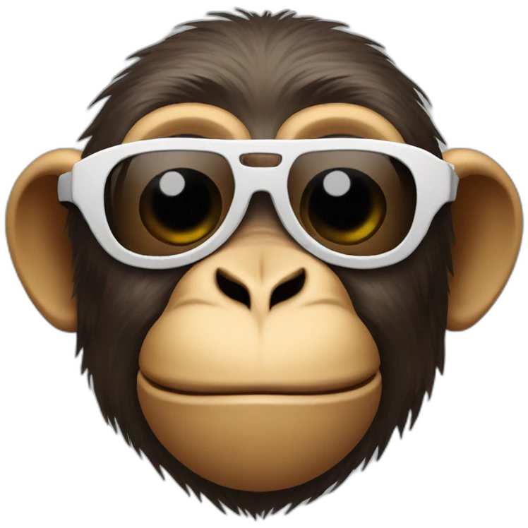 Monkey with sunglasses  emoji