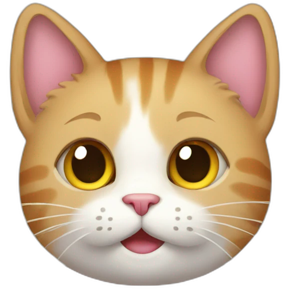Cat send love emoji