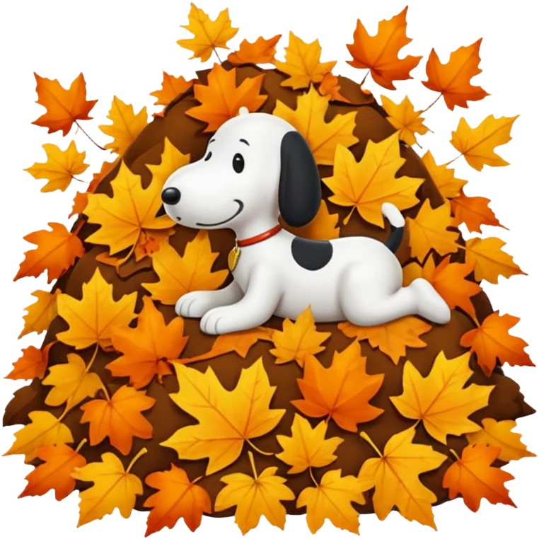 Make me a snoopy autumn emoji emoji