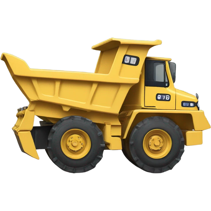 Rubber track dump truck emoji