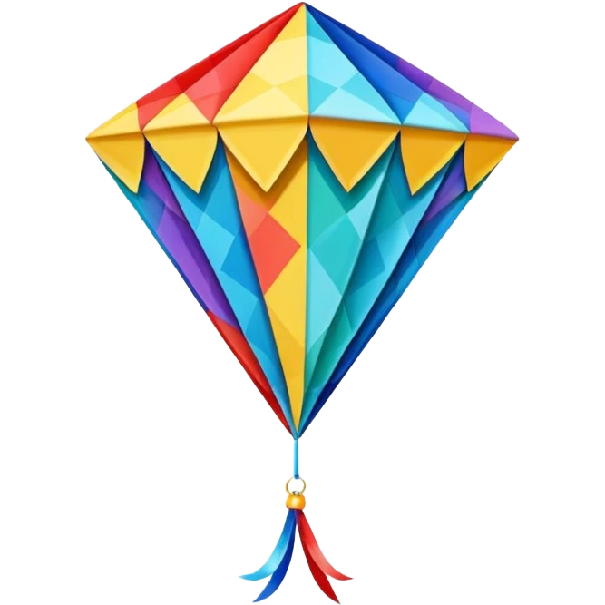 diamond type kite emoji